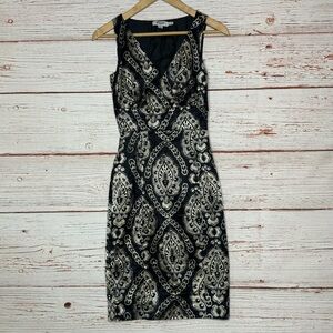 Moschino Jeans Donna Tapestry Print Sheath Dress Sz 2 Y2K
